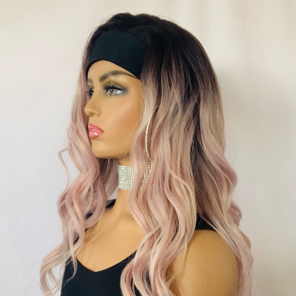 Very Pretty “Put On & Go” Pearl Pink 28” Premium Fiber Headband Wig - Picture 6 of 9